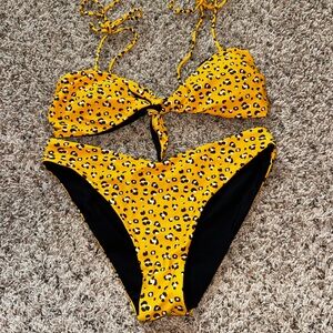 Target Yellow and Black Bikini